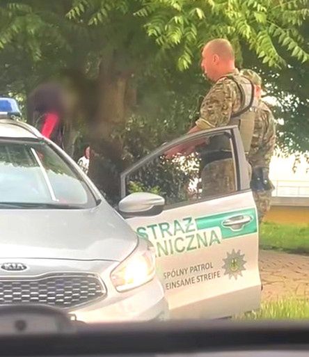 Cudzoziemiec kontrolowany przez SG 