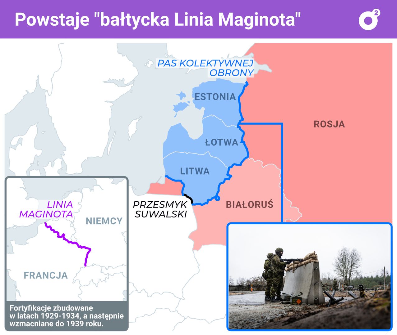 "Bałtycka linia Maginota"? Kraje bałtyckie chcą stworzyć pas umocnień na granicy z Rosją i Białorusią