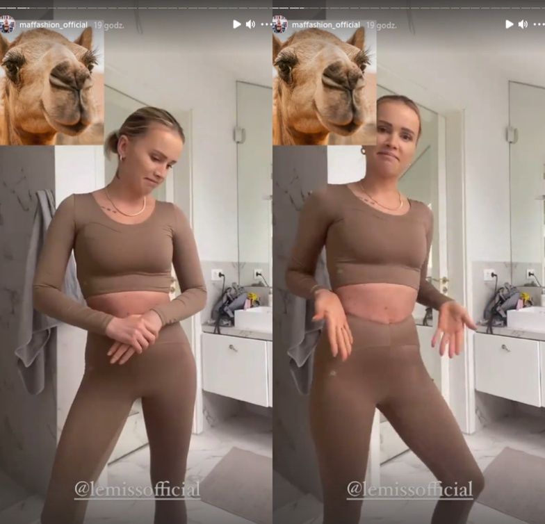 Maffashion broni legginsów Julii Wieniawy
