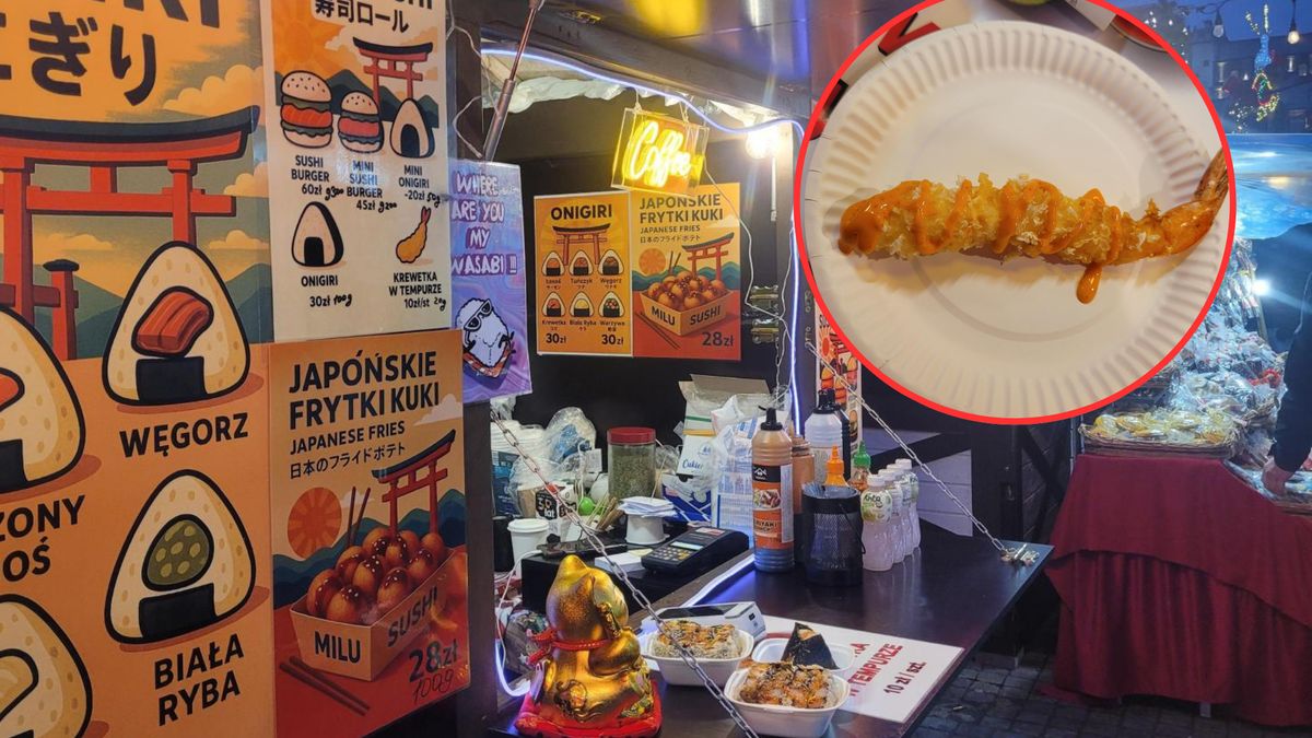 Japońskie przysmaki na bożonarodzeniowym jarmarku w Warszawie