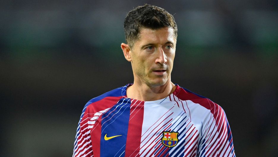 Archiwum zdj?? sportowych 2023
Barcelona's Polish forward #09 Robert Lewandowski is pictured before the Spanish Liga football match between FC Barcelona and Sevilla FC at the Estadi Olimpic Lluis Companys in Barcelona on September 29, 2023. (Photo by Pau BARRENA / AFP)
PAU BARRENA