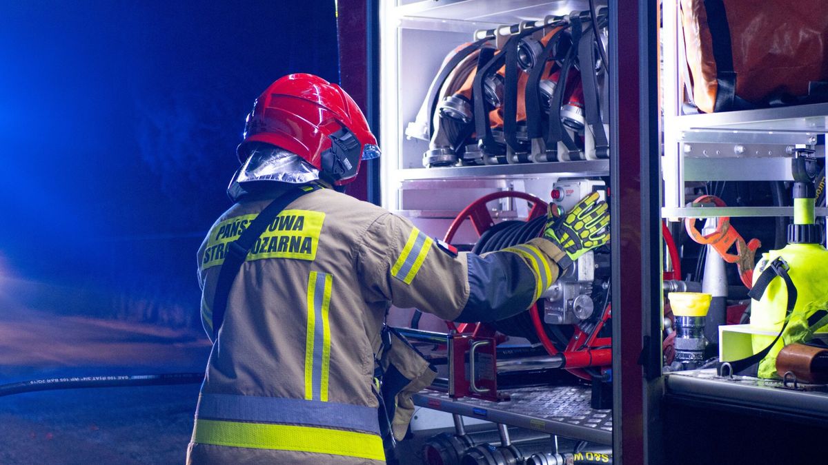 Pożar (zdjęcie archiwalne ilustracyjne)