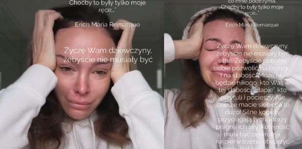 Anna Wendzikowska ZALEWA SIĘ ŁZAMI na Instagramie: "Ból boli, ale nie zabija"