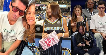 "American dream" Lewandowskich: Anna w koszulce Chicago Sky i Robert w szpanerskich okularach brylują na żeńskim meczu koszykówki (ZDJĘCIA)