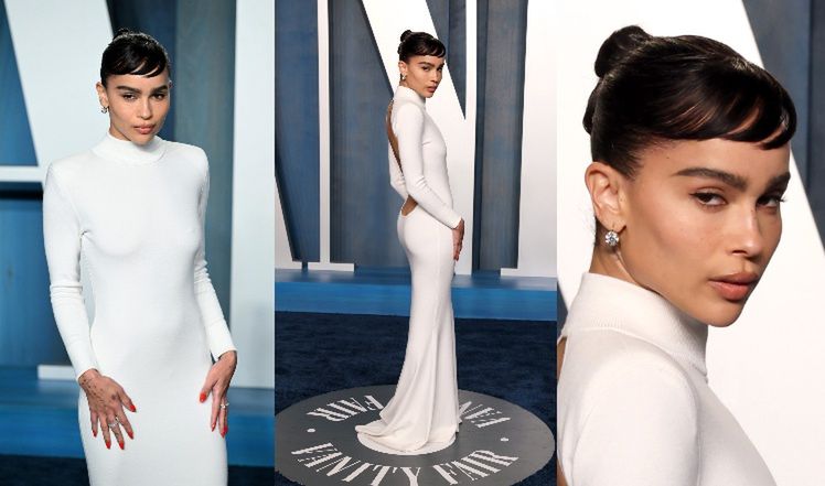 Zoe Kravitz w kreacji Saint Laurent