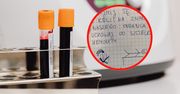 Pielęgniarki oddały próbkę krwi do laboratorium. Dołączyły zabawny liścik