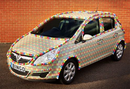 Mozaika z piłeczek | Bingo Ball Vauxhall Corsa
