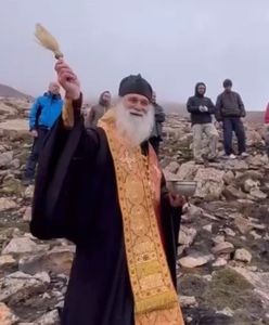 Rosyjski biskup na wyspie Spitsbergen. Odprawił rytuał