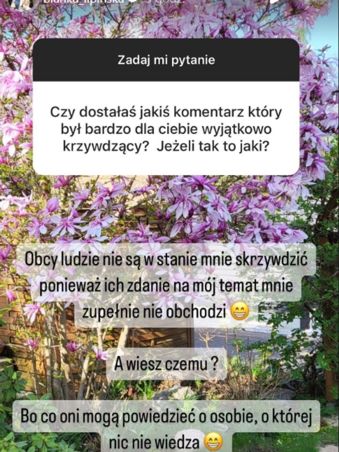 Odpowiedź Blanki 
