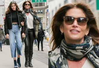 50-letnia Cindy Crawford z córką na zakupach (ZDJĘCIA)