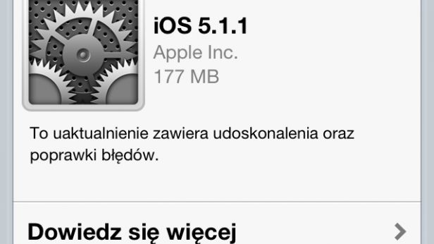 Oprogramowanie iOS 5.1.1 dostępne do pobrania 1