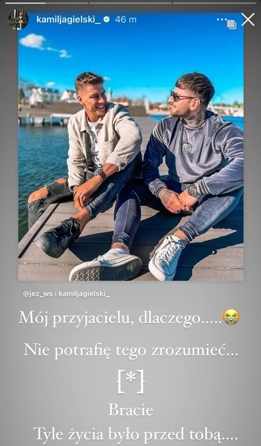Kamil Jagielski pożegnał zmarłego przyjaciela