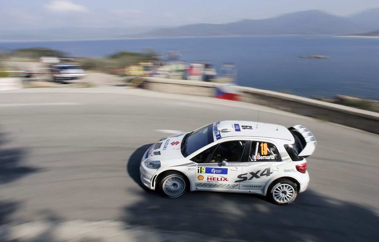 Nicolas Bernardi w debiucie SX4 WRC na trasie Rajdu Korsyki
