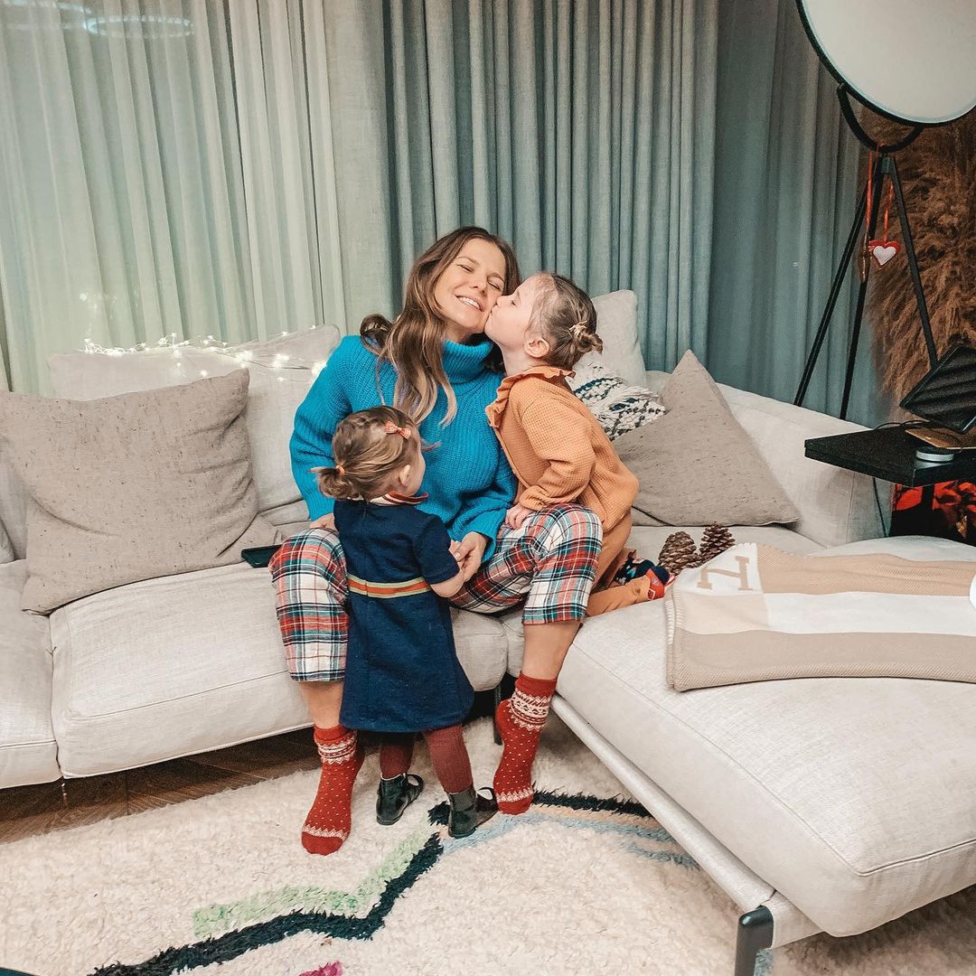 Anna Lewandowska w dziećmi 