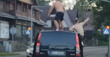 Wieczór kawalerski w Zakopanem. Przejażdżka na dachu busa