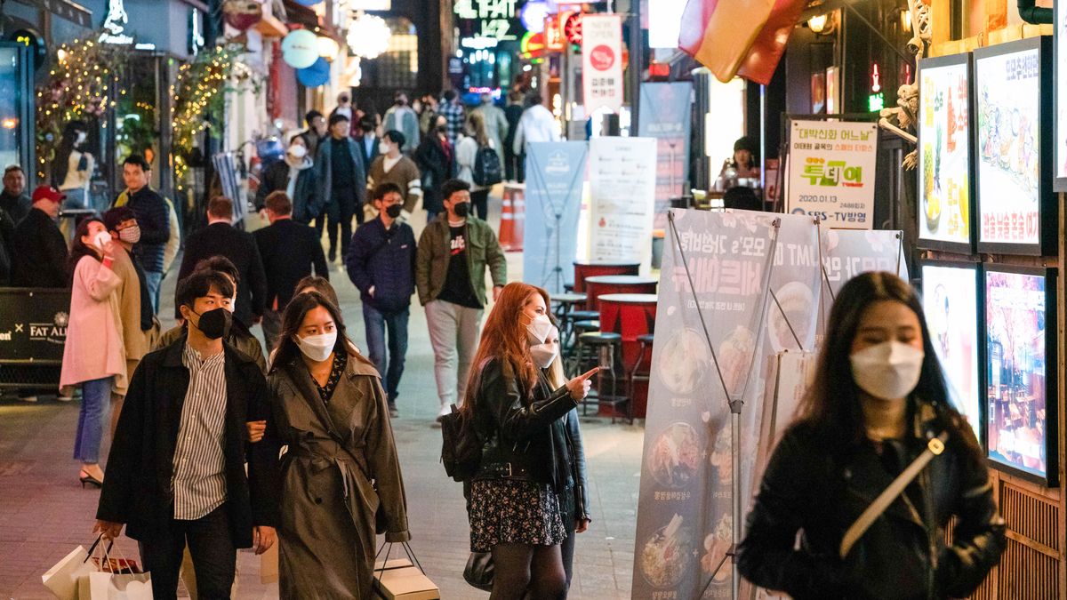 Ulice Seulu w czasie epidemii