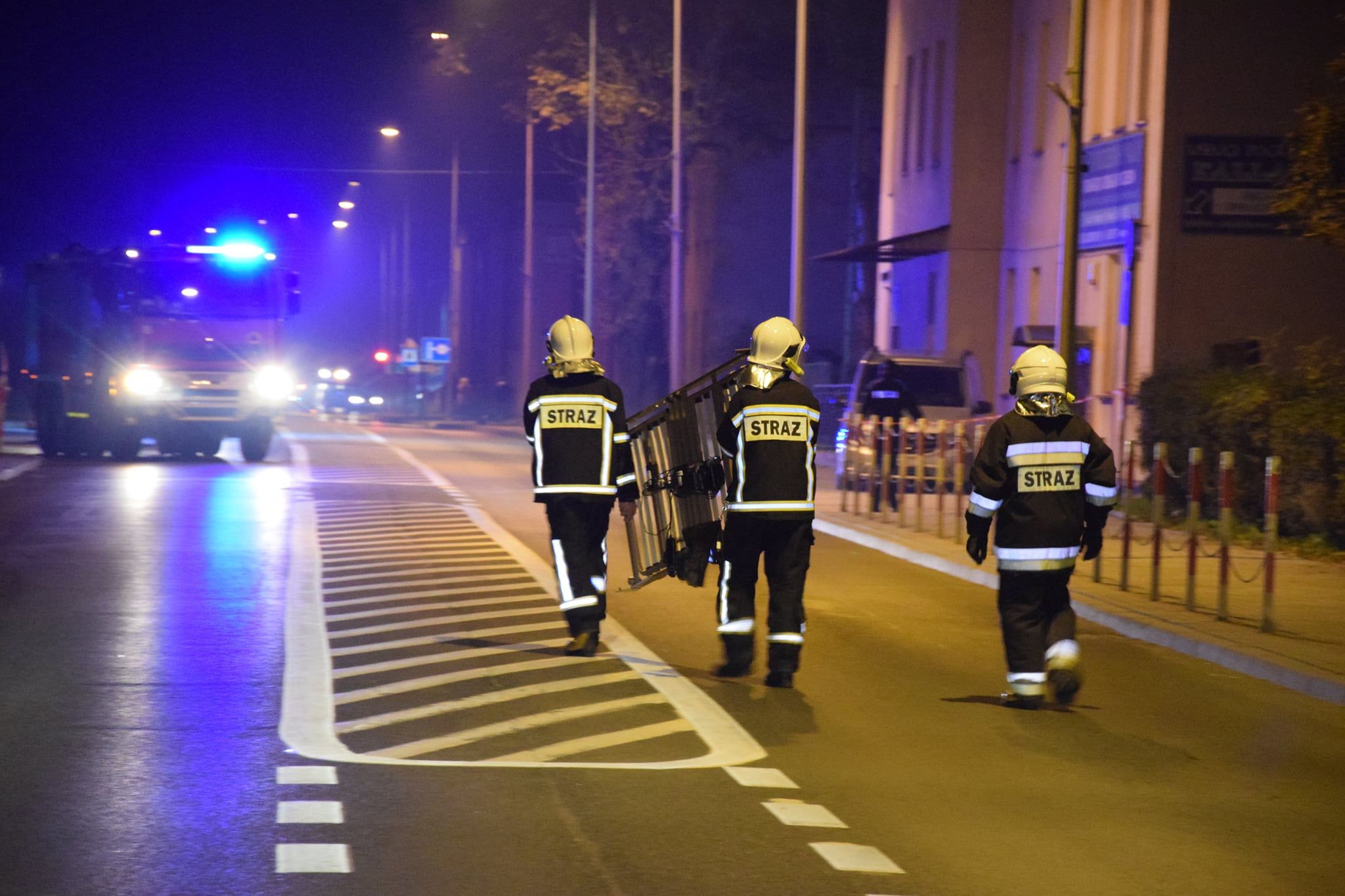 Nocna ewakuacja w Jaśle