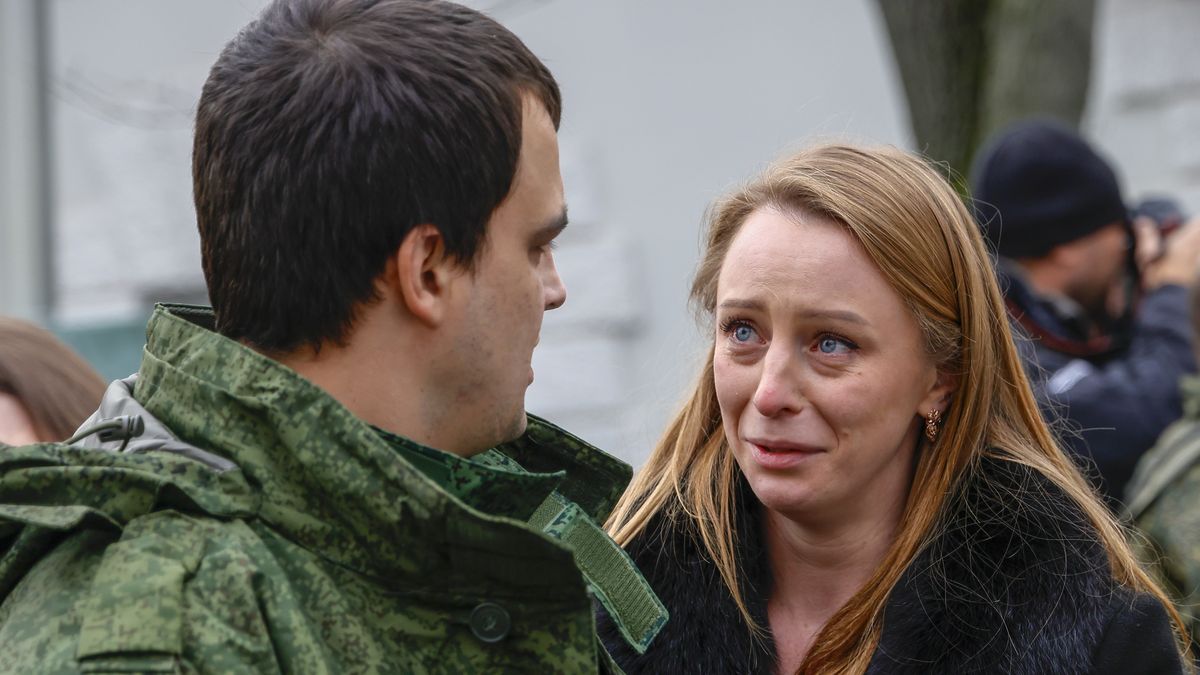 Mobilizacja w Rosji. Zdjęcie archiwalne 