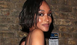 Sznurki i powietrze. Kreacja Jourdan Dunn niewiele zakrywała