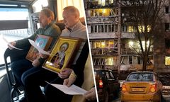 Podróż z ikoną Matki Boskiej. Dzień po ataku drona w Petersburgu