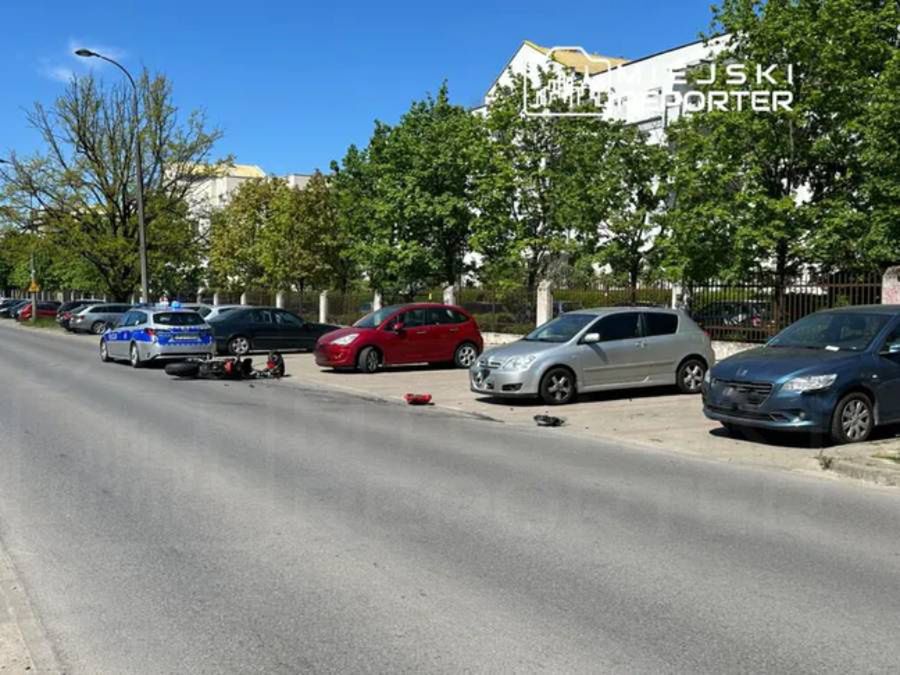 wypadek motocyklisty
