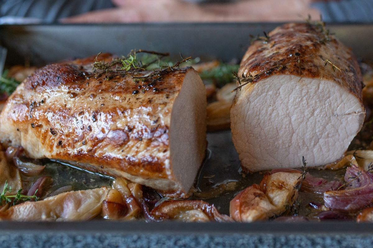 Let pork loin rest for juicier, flavorful results