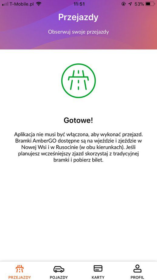 Tak prezentuje się ekran aplikacji