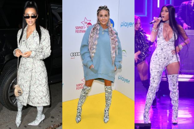 Małgorzata Rozenek podpatrzyła kozaki w dolary u Kim Kardashian i Nicki Minaj? Która z nich wyglądała najlepiej? (FOTO) 