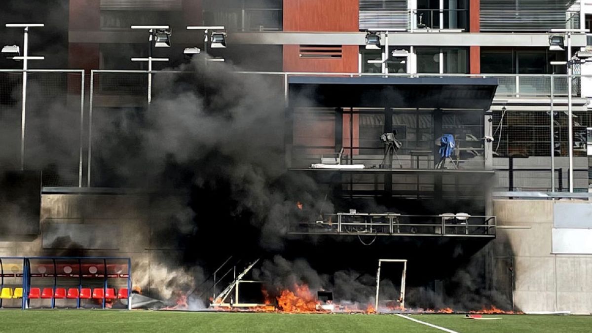 Zdjęcie okładkowe artykułu: Getty Images / Simon Peach/PA Images / Na zdjęciu: pożar na Estadi Nacional