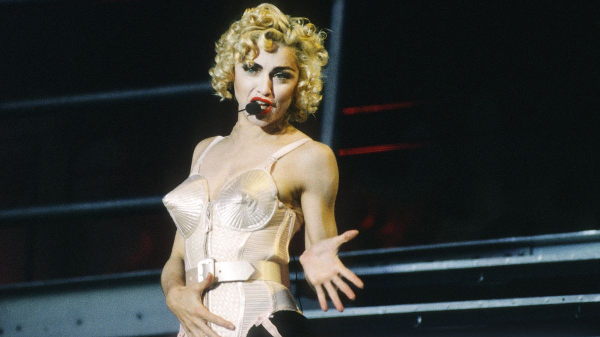 Madonna na koncercie w 1990 r.