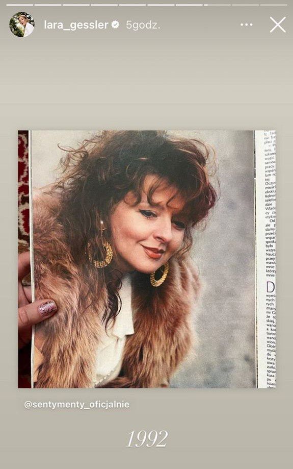 Magda Gessler w 1992 roku