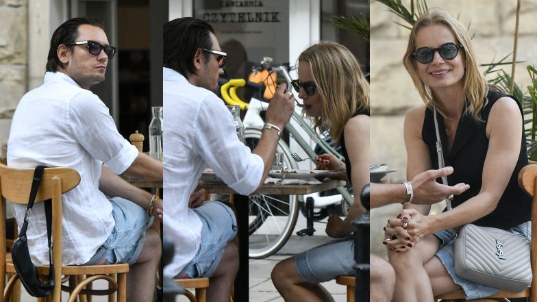 Magdalena Cielecka i Bartosz Gelner na mieście