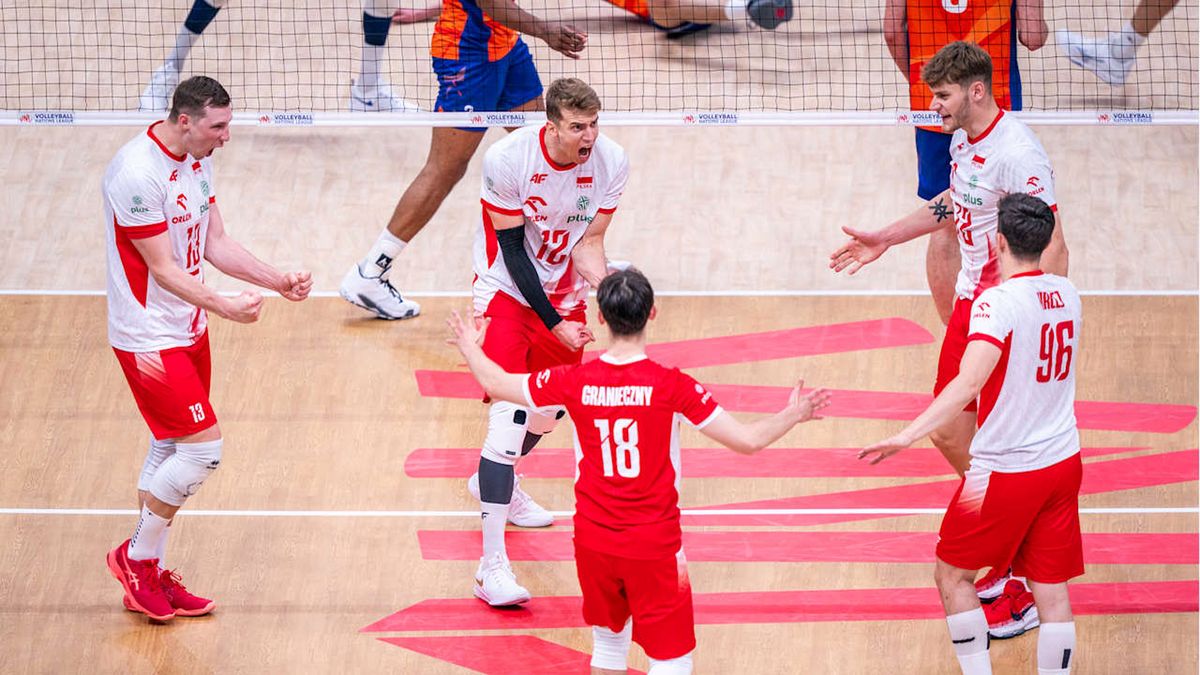 Materiały prasowe / VolleyballWorld / Na zdjęciu: reprezentacja Polski