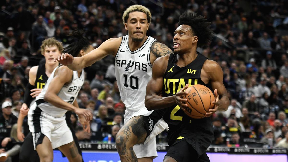 Getty Images / Alex Goodlett/Getty Images / Na zdjęciu: Jeremy Sochan i Collin Sexton