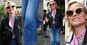 #TRENDY: Diane Kruger w dżinsach z wysokim stanem