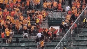 Gorąco na trybunach. Policja w sektorze Jagiellonii