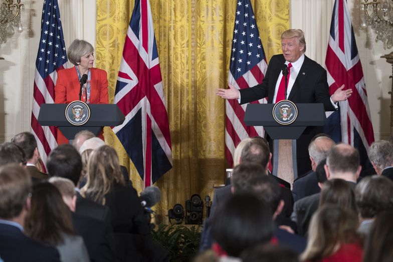 Theresa May i Donald Trump