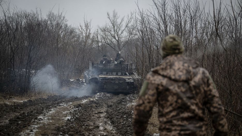 Temporary
AVDIIVKA, UKRAINE - DECEMBER 01: Ukrainian soldiers are seen in a tank as Russia and Ukraine war continues in the direction of Avdiivka of Donetsk Oblast, Ukraine on December 01, 2023. As Ukrainian tank troops deployed in the Avdiivka direction, where heavy clashes have been continuing due to the intensification of Russian attacks lately, play an important role in keeping the defense line standing. In some parts of the region, which has been covered in mud due to the bad weather conditions, tracked combat vehicles such as tanks can move. Ozge Elif Kizil / Anadolu
AA/ABACA