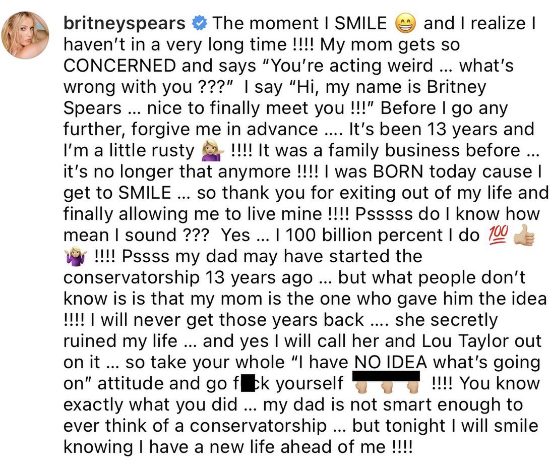 Britney Spears oskarża matkę 