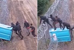 Kuriozalna próba przekroczenia granicy. Nielegalni migranci nagrani