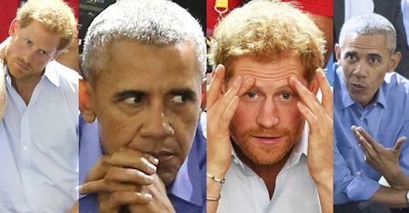 Książę Harry i Barack Obama razem przeżywają mecz koszykówki (ZDJĘCIA)