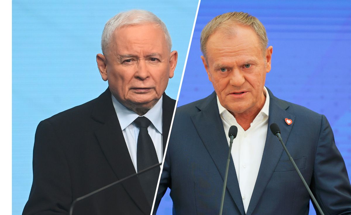 sondaż, donald tusk, pis, Jarosław Kaczyński Wyraźna przewaga. Jest najnowszy sondaż partyjny