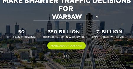 TomTom City dociera do Warszawy