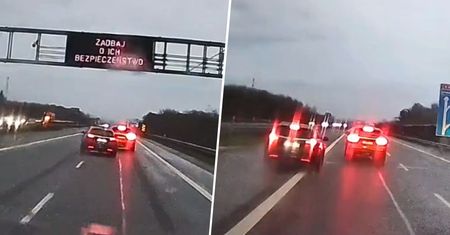 Groźne popisy na autostradzie. Kierowca poszukiwany