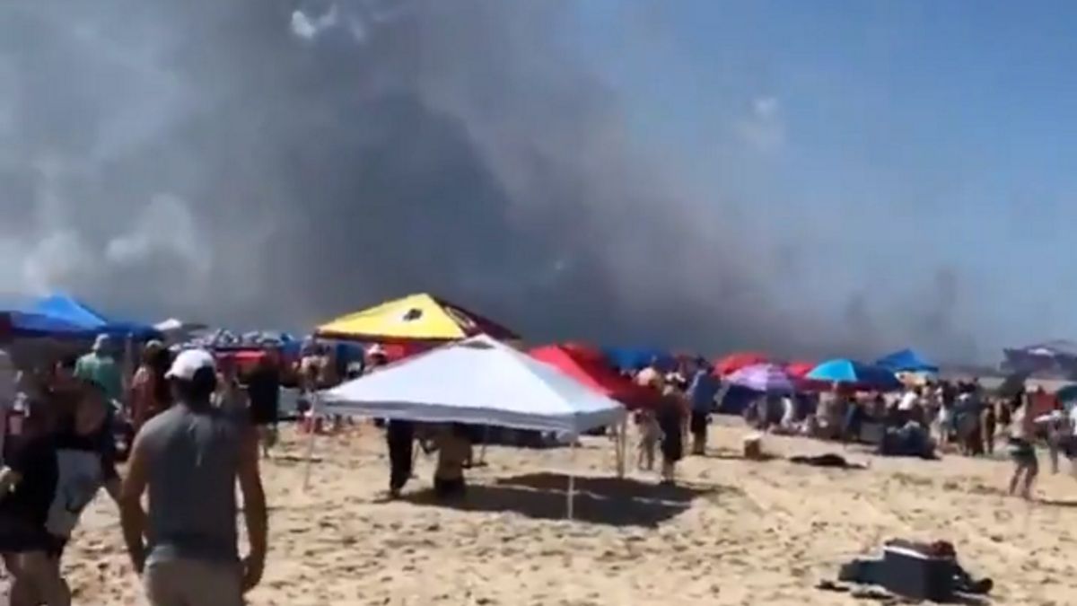 Dym był widziany z daleka