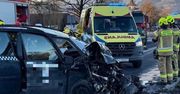 Radomierz: Wypadek taksówki z sześcioma obcokrajowcami. Kierowca alfy wpadł w poślizg