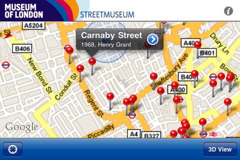 Rzeczywistość rozszerzona przez fotografie z Muzeum Londynu i iPhone'a 2