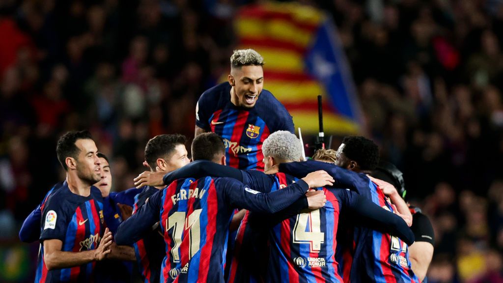 Zdjęcie okładkowe artykułu: Getty Images / Soccrates / Na zdjęciu: radość piłkarzy FC Barcelony