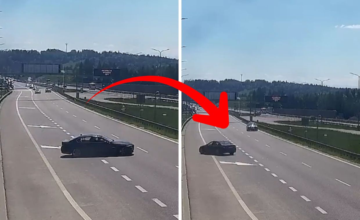 Zobacz, co zrobiła na Zakopiance. Kierowcy musieli ostro hamować