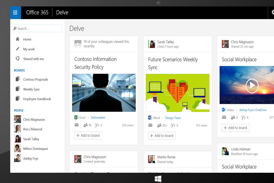 Microsoft wprowadza uczenie maszynowe i pakiet Delve do usługi Office 365